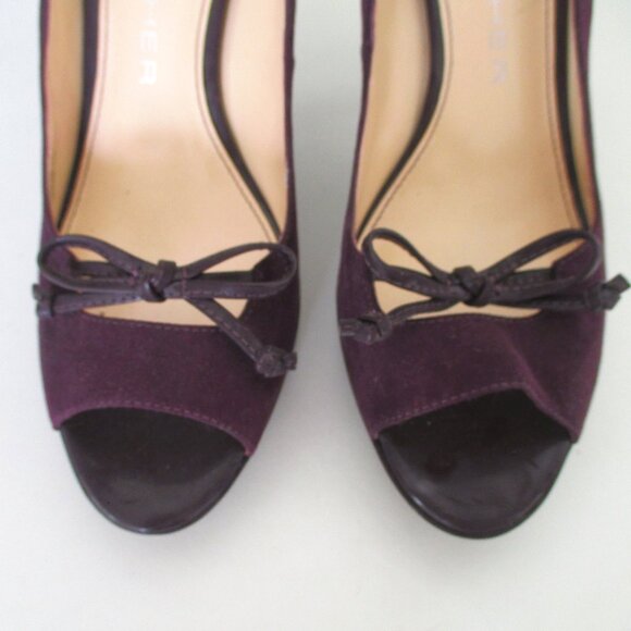 Marc Fisher "Violat 2" Womens Plum .5" Platform Peep w/3.5" Heel NWOB - Size 7M - Picture 6 of 11